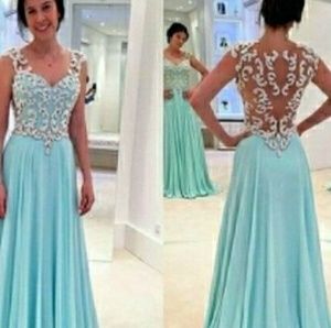 Mint green mother of the bride gown